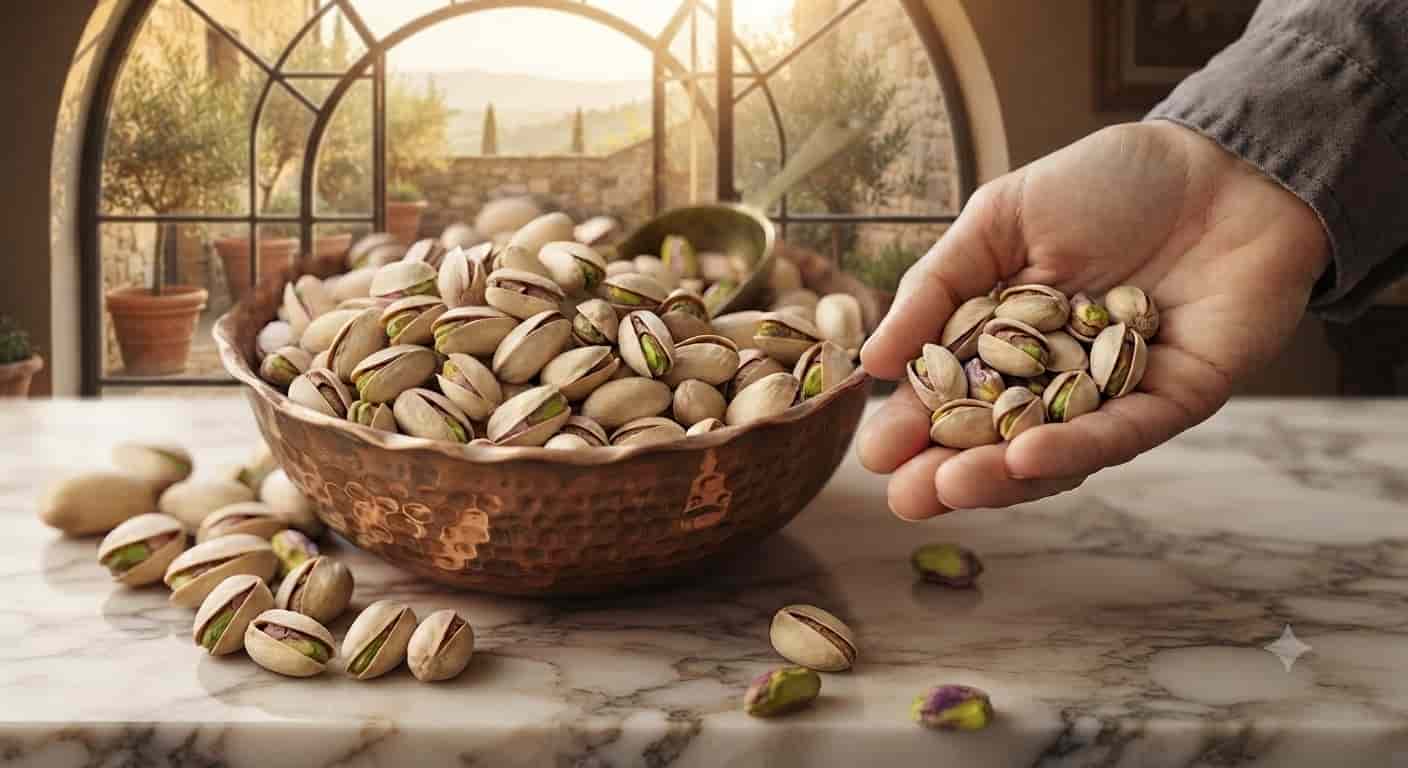 پسته بادامی زرند کرمان با مغز پر و عطر دلنشین